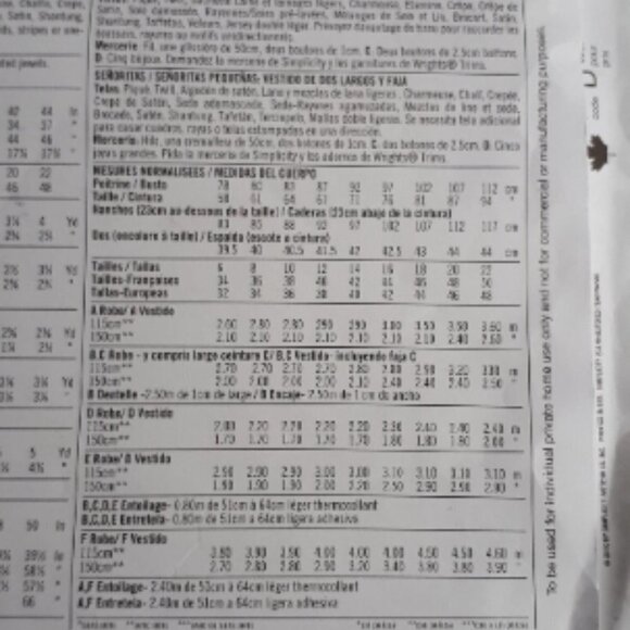 Simplicity sewing uncut pattern 2308 dress day or evening sleeveless variations - Picture 6 of 9